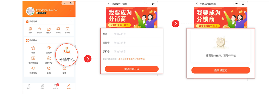 3步即可成為分銷商，做分銷簡單快速
